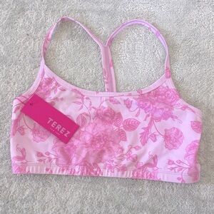 New with tags Pink Porcelain TLC Y-Back Bralette - size medium